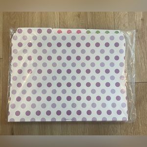 Polka Dot File Folders